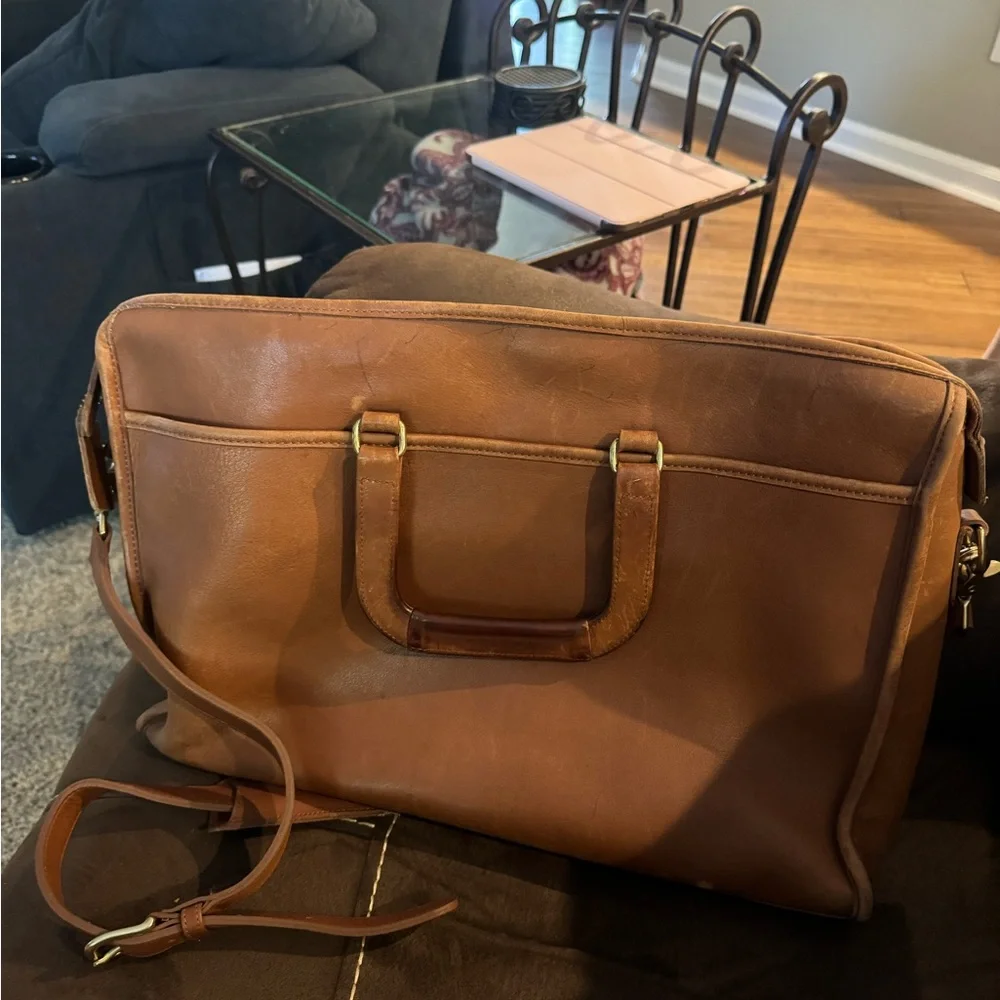 Coach Men’s Light Brown Briefcase
